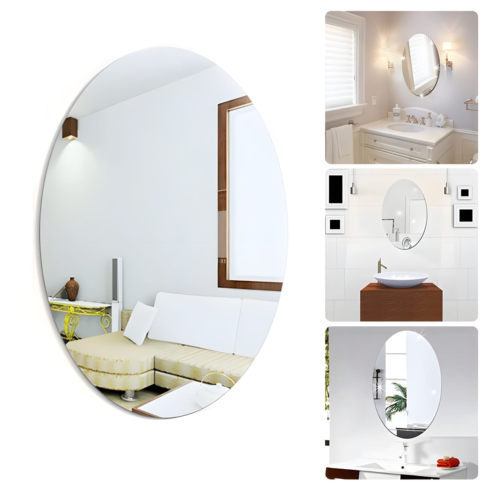 Unbreakable Acrylic Mirror (Self Adhesive)